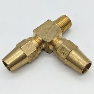 LONG NUT RUN TEE 3/8 X 1/4 M