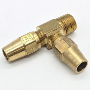 LONG NUT RUN TEE 3/8 X 3/8 M