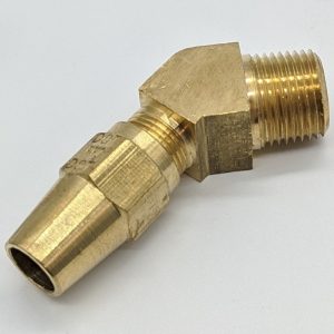 LONG NUT 45DEG ELBOW 3/8 X 3/8 M