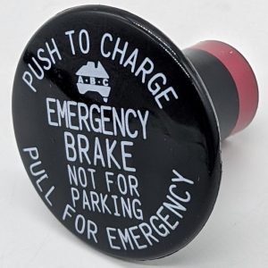 BUTTON ROUND BLACK - EMERGENCY BRAKE
