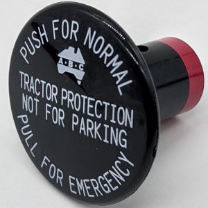 BUTTON ROUND BLACK - TRACTOR PROTECTION