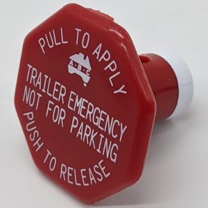 BUTTON OCTAGONAL RED - TRAILER EMERGENCY