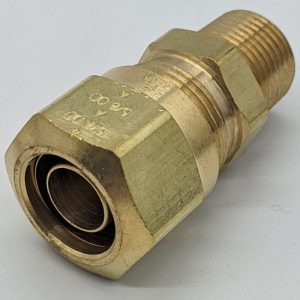 SHORT NUT CONNECTOR 5/8 X 3/8 M